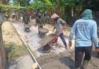 Angkong Jadi Senjata Andalan Satgas TMMD Kodim 0717/Grobogan Kejar Target Pengecoran Jalan