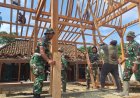 Satgas TMMD Kodim 0717/Grobogan Bantu Dirikan Rumah Warga, Bukti Nyata Kemanunggalan TNI dan Rakyat